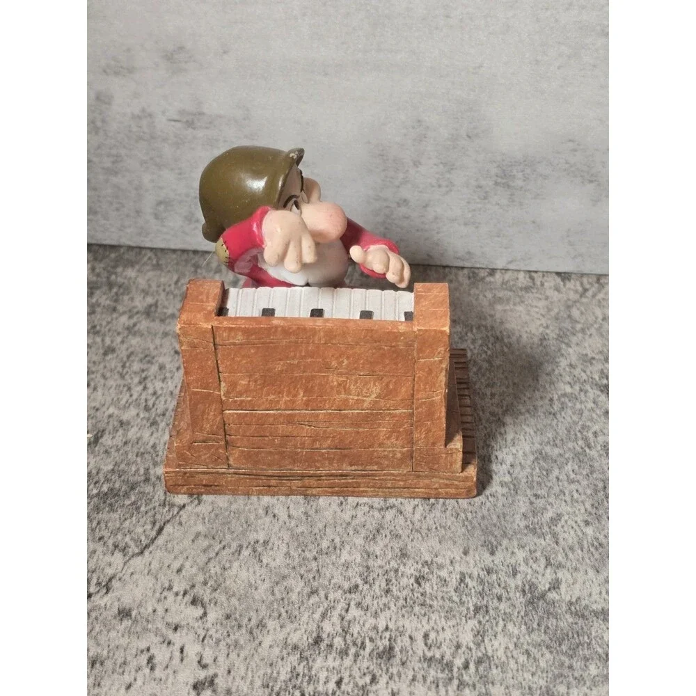 Disney Snow White Dwarf Grumpy Piano Enesco 65th Anniversary Figurine #105646